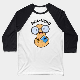 Pea-nerd Funny Nerd Peanut Pun Baseball T-Shirt